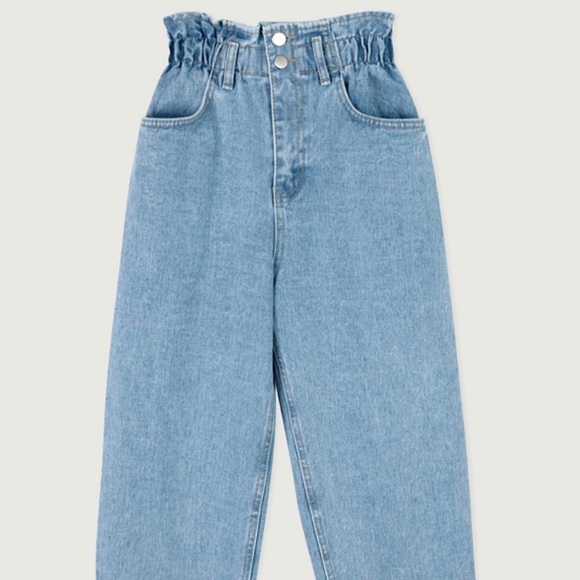 oak + fort paper bag denim - Picture 2 of 3